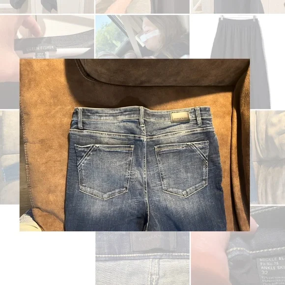 Buckle Black Ankle Skinny Jean - Picture 3 of 8